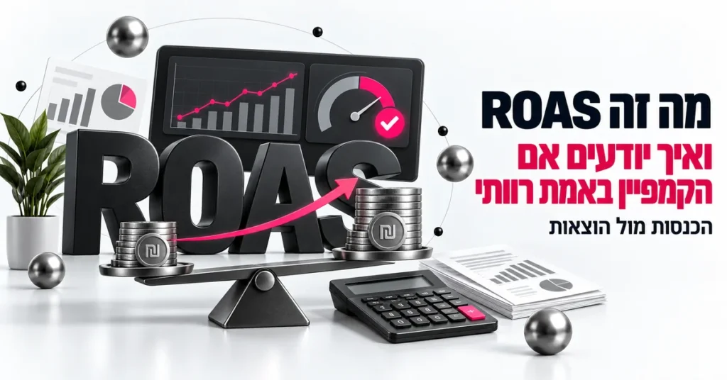 מה זה ROAS ואיך יודעים אם הקמפיין באמת רווחי