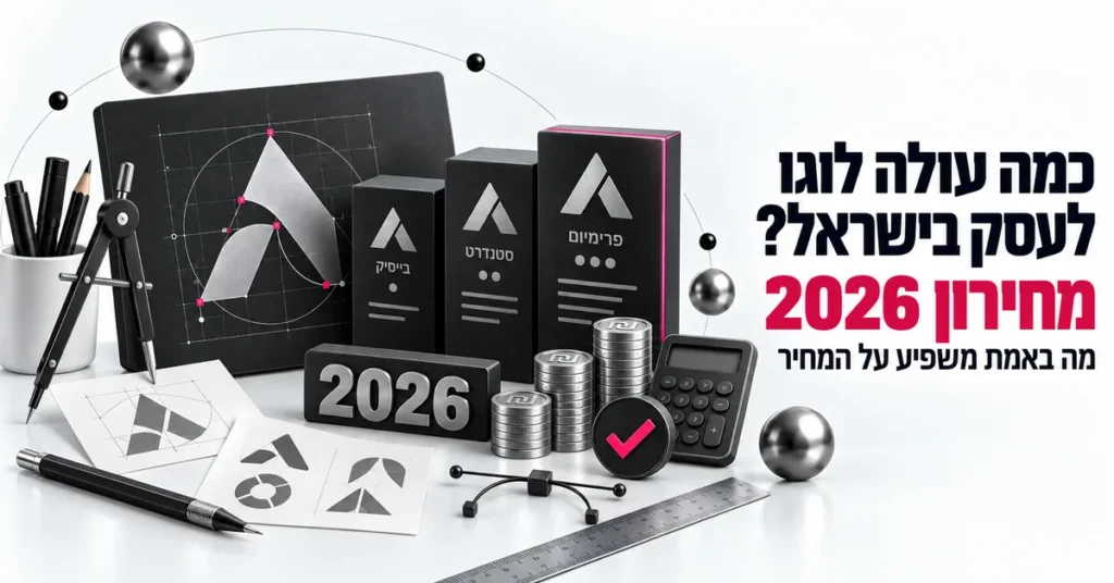 כמה עולה לוגו לעסק בישראל? מחירון 2026