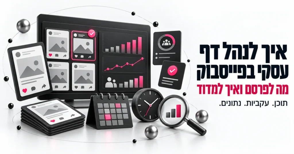 איך לנהל דף עסקי בפייסבוק: מה לפרסם ואיך למדוד