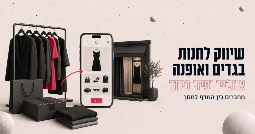 שיווק לחנות בגדים ואופנה: אונליין ופיזי ביחד