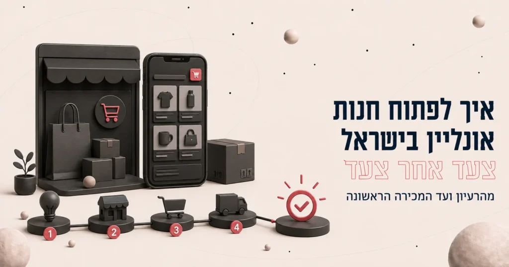 איך לפתוח חנות אונליין בישראל: צעד אחר צעד