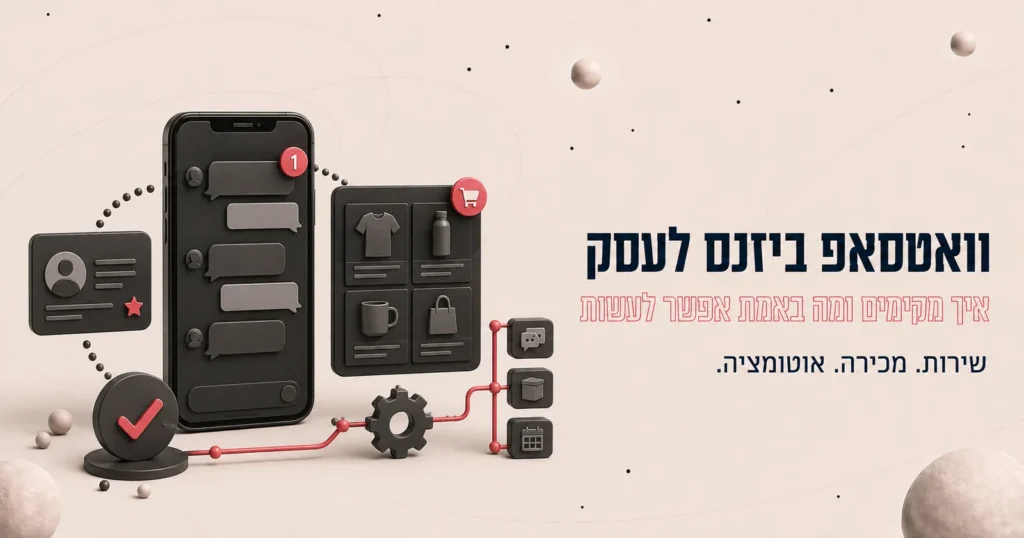 וואטסאפ ביזנס לעסק: איך מקימים ומה באמת אפשר לעשות