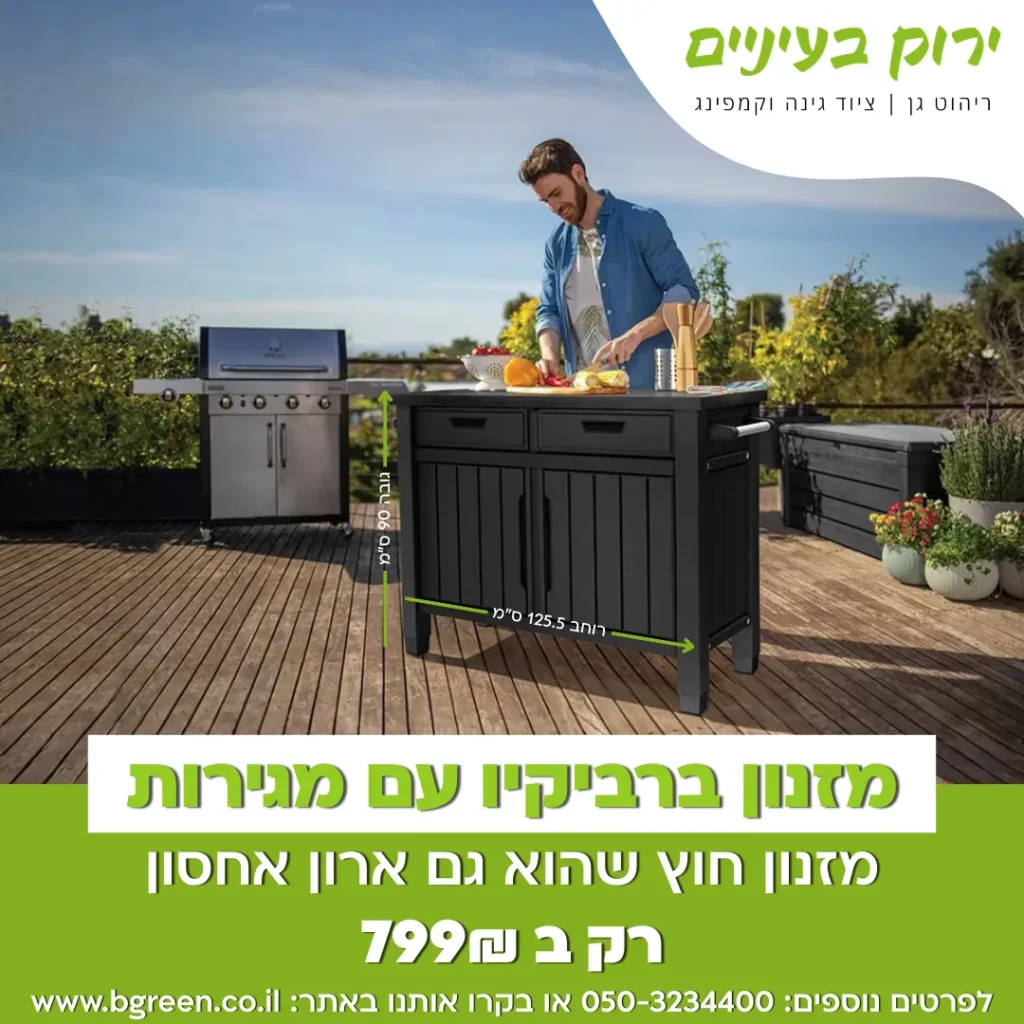 מודעת ירוק בעיניים למזנון ברביקיו עם מגירות במחיר 799 שקלים
